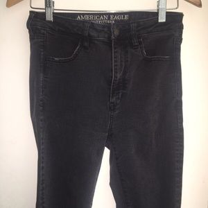 American Eagle black ripped jeans